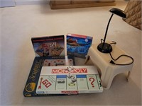 Games, Desk Lamp and Step Stool