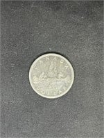 Canadian Silver Dollar 1955 3 Water Lines