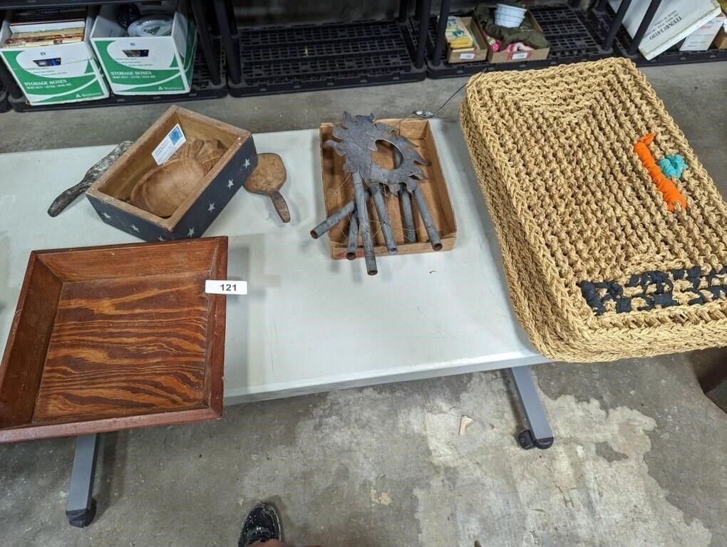 Rugs, Decorative Wood Box & Other