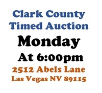 WELCOME TO OUR MON. @6pm ONLINE PUBLIC AUCTION