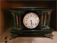 Antique Sessions Mantle Clock with keys