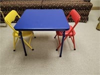 Child Size Card Table and Chairs with Patio Chair