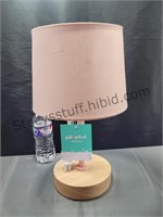 16 Inch Bedside Lamp Pink