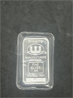 1OZ Silver Bar Williams