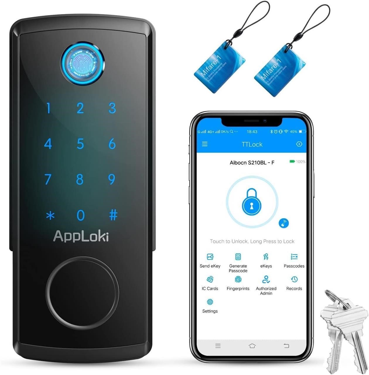 NEW $100 Fingerprint Smart Door Lock