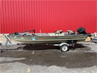 Lowe 16’ JOHNBOAT with Mercury motor