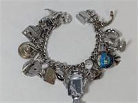 STERLING CHARM BRACELET