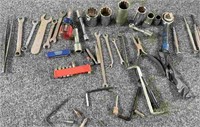 Assorted Tool Lot: sockets, ignition wrenches