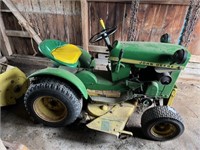 Vintage John Deere 110 Tractor W/ Attachments.*