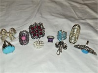 Estate Lot of Costume Jewelry Rings