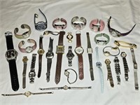 Estate Lot of Misc Bulova Seiko Omega Etc Watches