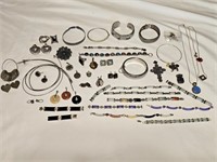 Lot of Sterling Silver & Pewter Jewelry