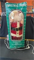 Lighted and animated Santa