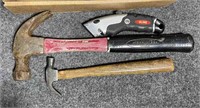 Claw hammer with non-breakable fiberglass handle