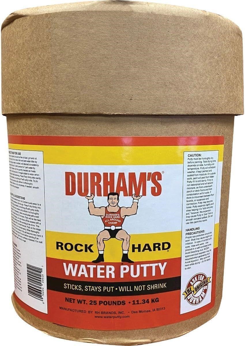 DURHAM'S Rock Hard Water Putty 25 Lbs Drum