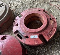 Pair F&H Tractor Wheel Weights