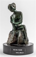 Esther Fuhrman "Seated Figure" Modern Bronze
