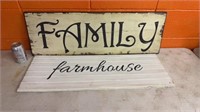 Wood Family and Farmhouse signs