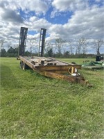 16' Pintle Hitch Equipment Trailer with Ramps