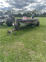 Boat with Mercury 90 Engine with Ashley Boat