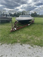 Boat with Mercury 850 Engine with Boat Trailer