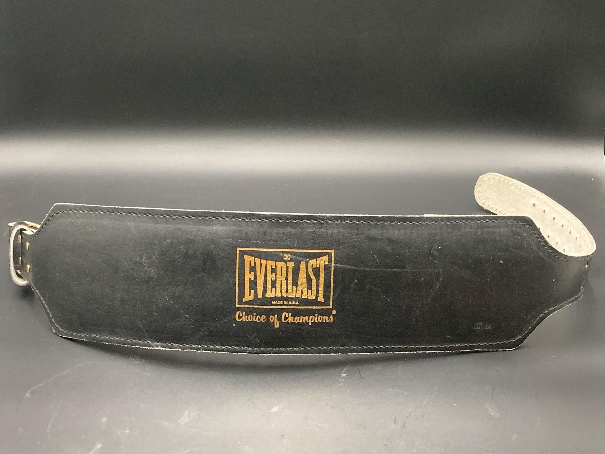 Everlast Leather Weightlifting Belt