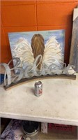 Believe sign & angel wings