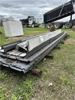 Large Stack of 12' Tin & Metal Corner Material on