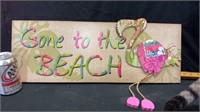 Gone to the Beach sign