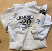 Bar 20 Cowboy Supply Sweatshirt & Water Bottle