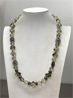 STERLING SILVER & GEMSTONE NECKLACE