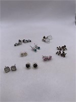 PIERCED EARRING LOT OF 8