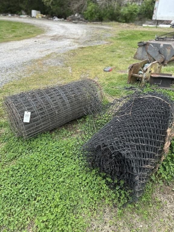 Roll of Farm Fence Wire & Roll of Chain Link
