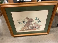 26” x 29” eastern cottontail by Gene Gray
