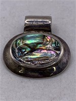 STERLING SILVER & ABALONE PENDANT