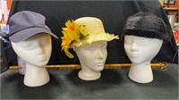 3) hats