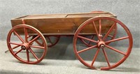 Antique 4 wheel pull wagon chassis with