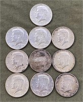 1964 90% Silver Kennedy Halves