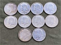 1964 90% Silver Kennedy Halves