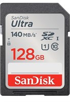 New SanDisk 128GB Ultra SDXC UHS-I Memory Card -