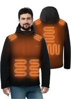 2XL SOLJIKYE Heated Jackets for Men with Battery