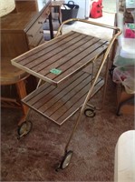 Fold up vintage utility cart