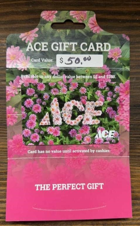 $50 Gift Card Ace Gem Supply Emmett ID