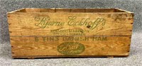 Eckhoff's Ham wooden advertising box