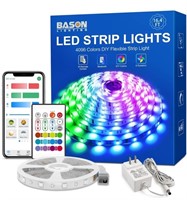BASON LIGHTING 16.4ft LED Strip Lights, Bluetooth