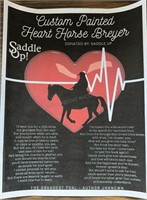 Custom Painted Heart Horse - Saddle Up Middleton