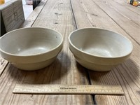 Two Macomb Pottery 8 Inch Bowls