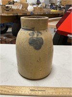 Half Gallon Cobalt Stoneware Jar