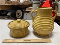 Yelloware Bowl and Vase… No Chips or Cracks
