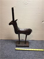 Metal Gazelle Figurine